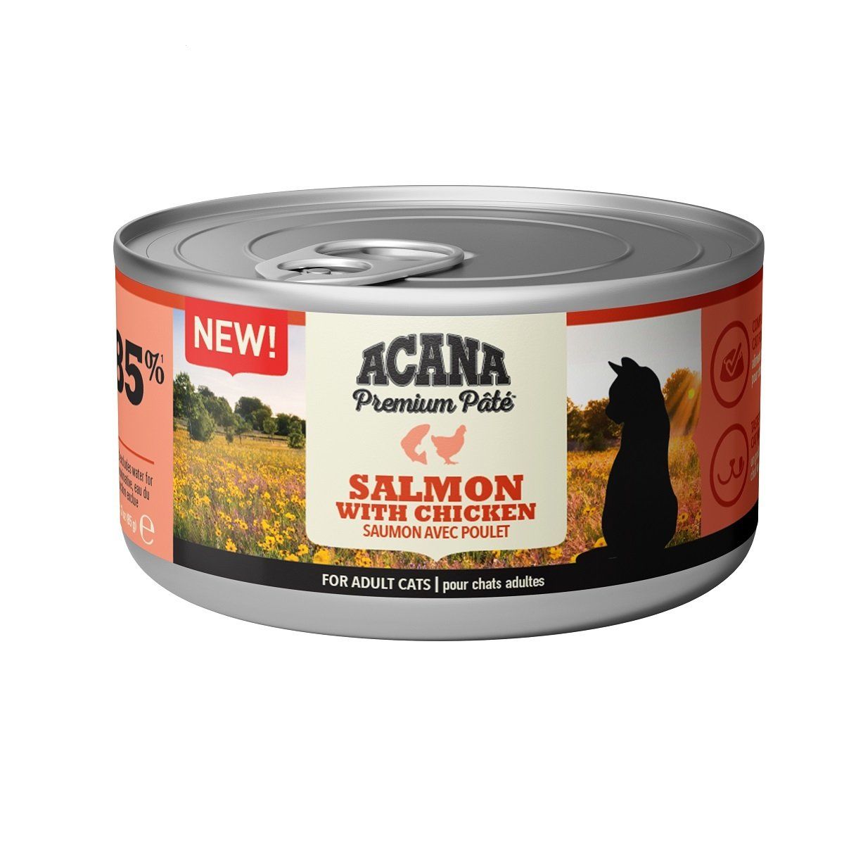 Acana Premium Pate Somon Balıklı ve Tavuklu Yetişkin Kedi Konservesi 85 Gr x 24 Adet
