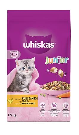 Whiskas Junior Yavru Tavuklu Kuru Kedi Maması 1900 Gr