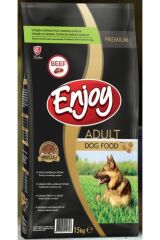 Enjoy Biftekli Yetişkin Köpek Maması 15 Kg