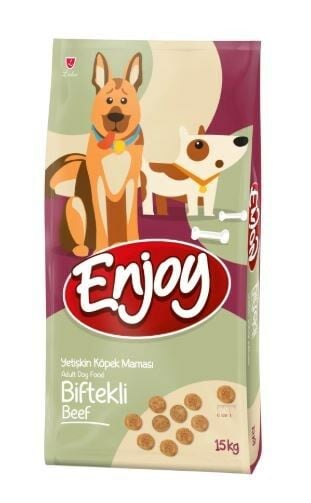 Enjoy Biftekli Yetişkin Köpek Maması 15 Kg