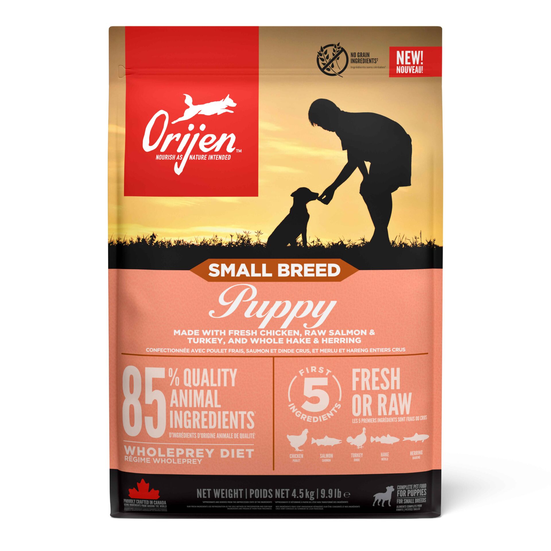 Orijen Puppy Small Breed Dog Food Küçük Irk Yavru Köpek Maması 4,5 kg