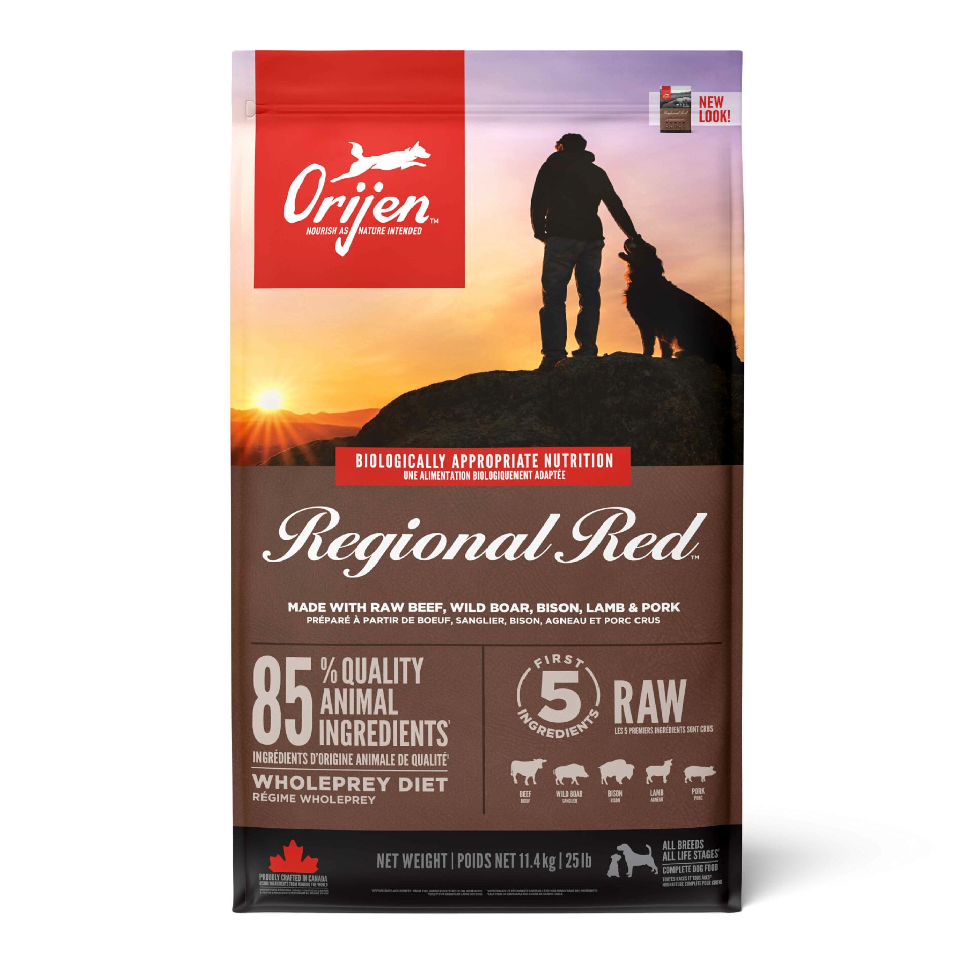 Orijen Regional Red Tüm Irk Ve Yaşam Evreleri İçin Köpek Maması 11,4 Kg