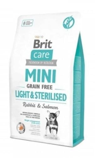 Brit Care Tahılsız Mini Light Sterillised Tavşanlı Köpek Maması 2 Kg
