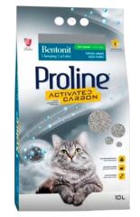 Proline Aktif Karbonlu Topaklaşan İnce Bentonit Kedi Kumu 10 Lt x 2 Adet