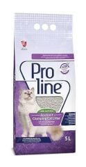 Proline Lavantalı Topaklaşan İnce Bentonit Kedi Kumu 5 Lt x 4 Adet