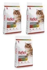 Reflex Multicolor Renkli Tavuklu Yetişkin Kedi Maması 2 Kg X 3 Paket