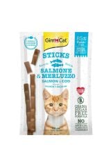 Gimcat Sticks Somon Morina Tahılsız Ödül Çubukları 4'lü 20 gr x 10 Adet