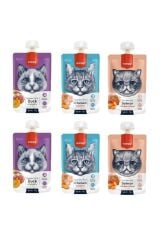Wanpy 3 Çeşit Karma Kedi Et Ezmesi 90 Gr. X 6 Adet