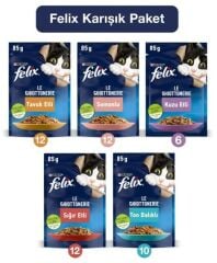 Felix Karışık Yaş Kedi Maması 104  Adet