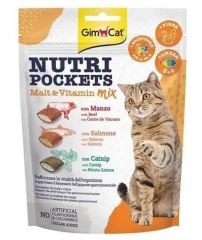 GimCat Nutripockets Malt Vitamin Mix Kedi Ödülü 150 Gr