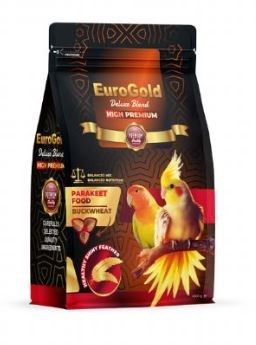 EuroGold Deluxe Karabuğdaylı Paraket Cennet Sultan Papağan Yemi 1000 Gr x 5 Adet