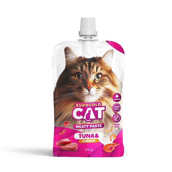 Eurogold Cat Ton Balığı ve Karidesli Kedi Et Ezmesi 100 Gr
