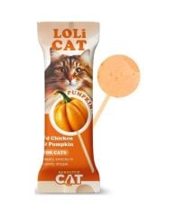 Eurogold Cat Lolicat Kediler İçin Tavuklu Balkabaklı Ödül Lolipop