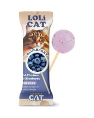 Eurogold Cat Lolicat Kediler İçin Tavuklu Yaban Mersinli Ödül Lolipop 15'li
