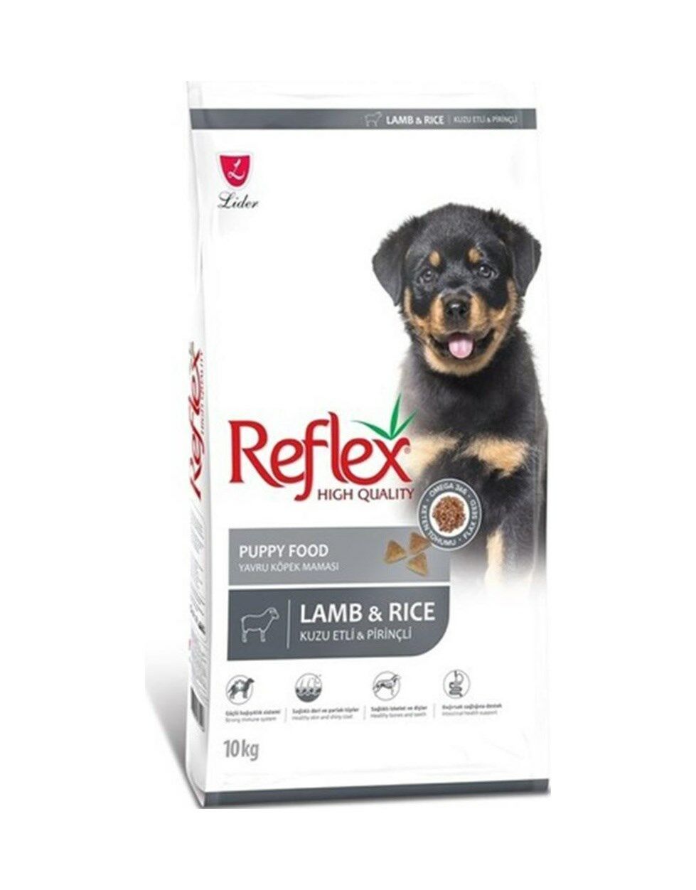 Reflex High Quality Kuzu Etli ve Pirinçli Yavru Köpek Maması 10 KG