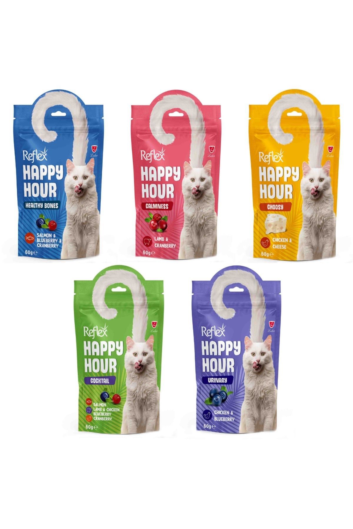 Reflex Happy Hour Kedi Ödülü 60gr Karışık - 5 Adet