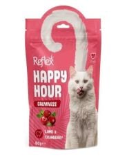 Reflex Happy Hour Kuzu Etli ve Kızılcıklı Kedi Ödül Maması 60 Gr