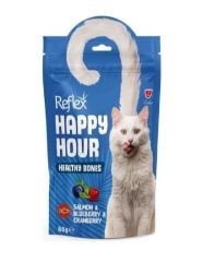 Reflex Happy Hour Somon ve Yaban Mersinli Kedi Ödül Maması 60 Gr