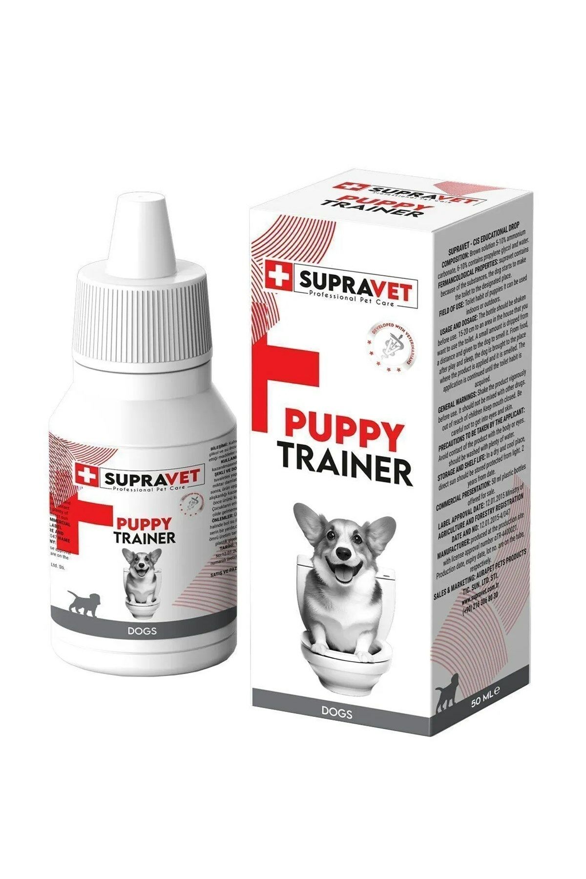 Supravet Yavru Köpek Tuvalet Çiş Eğitim Damlası 50 ML