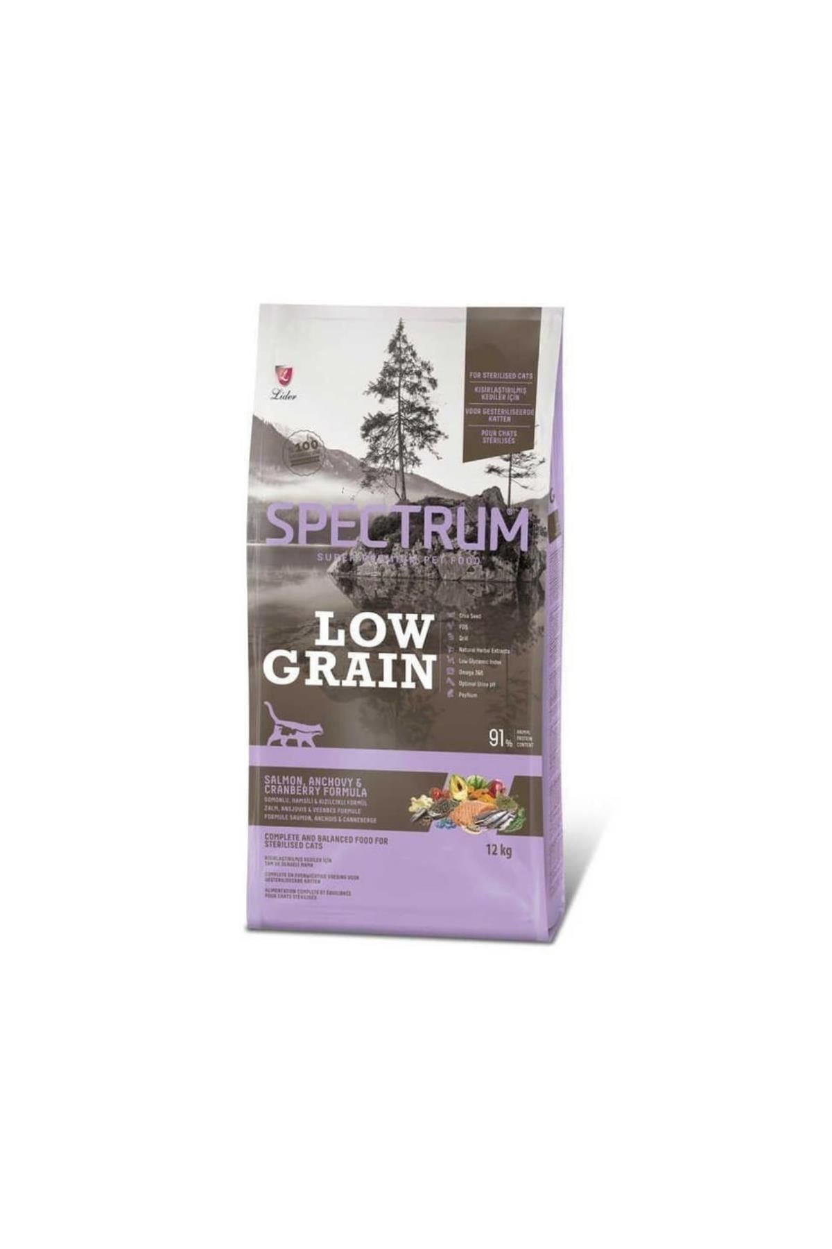 Spectrum Low Grain Sterilised Somonlu Hamsili Kısır Kedi Maması 2 Kg