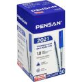 PENSAN 2021 MAVİ ÜÇGEN TÜKENMEZ KALEM 1.0 MM 50Lİ PK