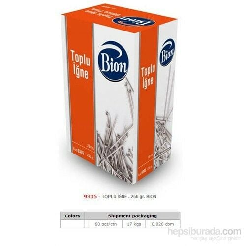 BİON 9335 TOPLU İĞNE 250 GR