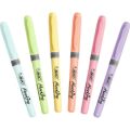BİC FOSFORLU KALEM 6 LI GRİP PASTEL RENKLER 964859
