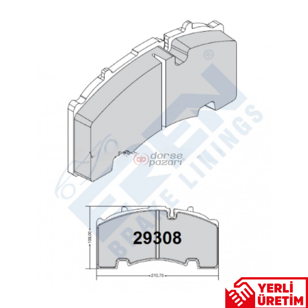 FREN BALATASI BPW 29308