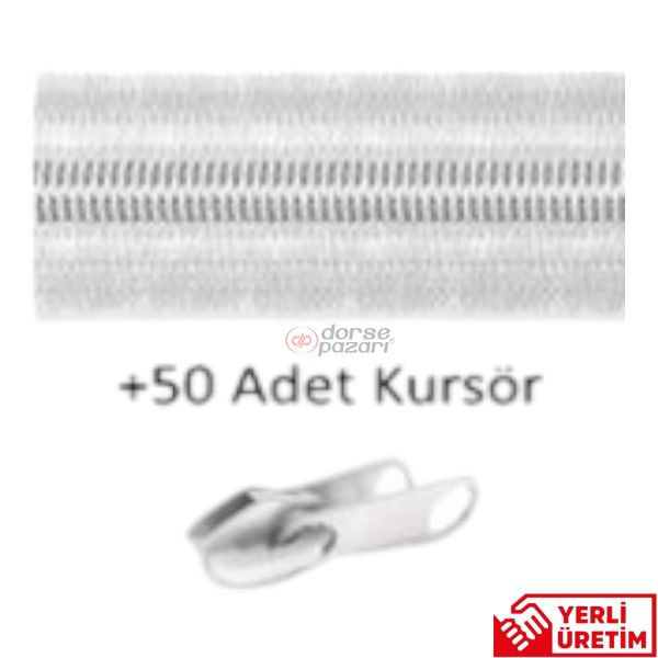 100 M PLASTİK FERMUAR