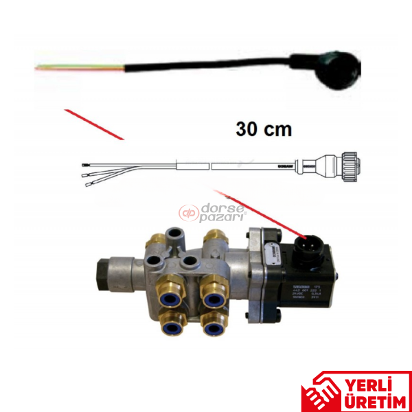 WABCO EBS BOBİN SOKET KABLOSU 30 CM