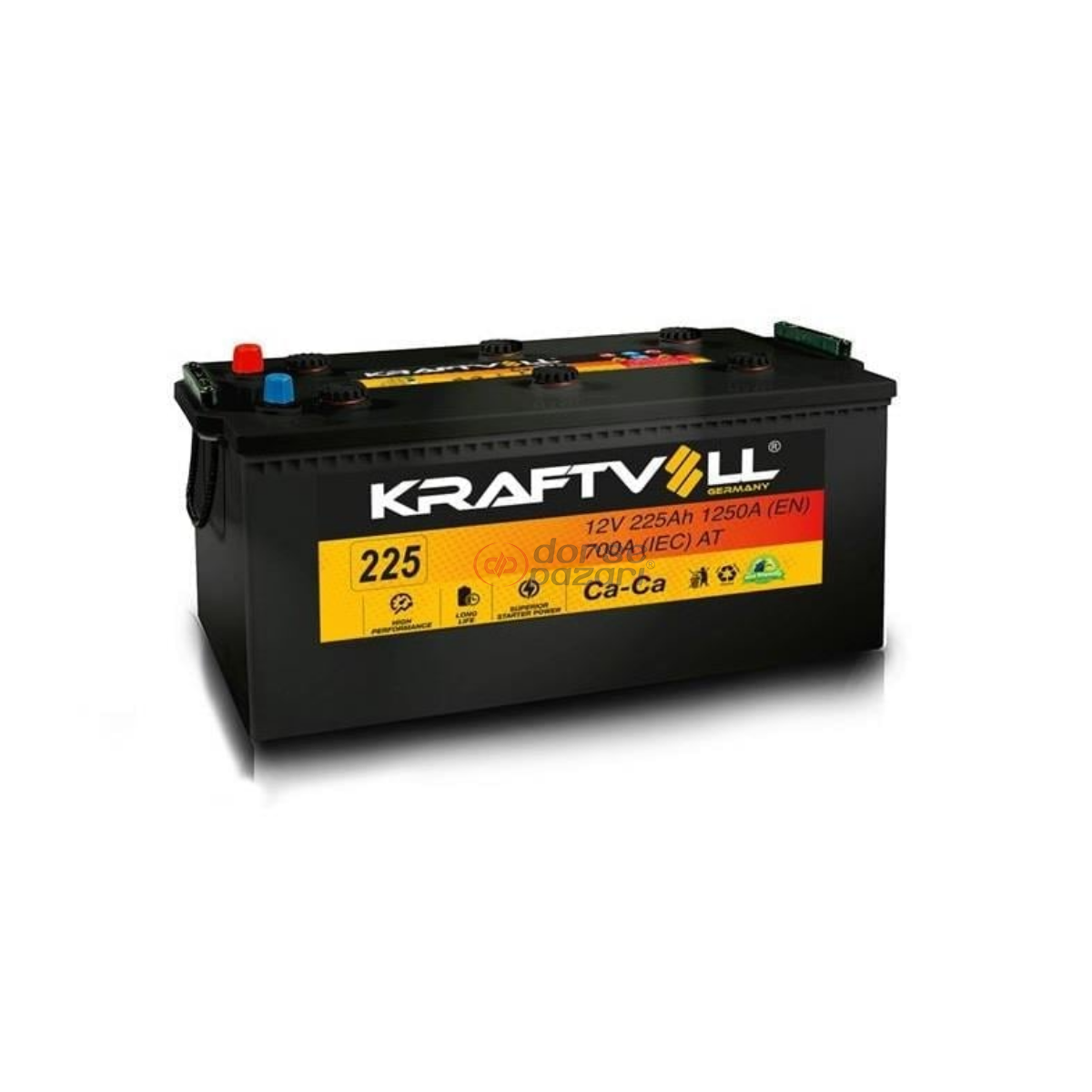 KRAFTVOLL 18020008 AKÜ 12 V 225 AH C (518X279X240)