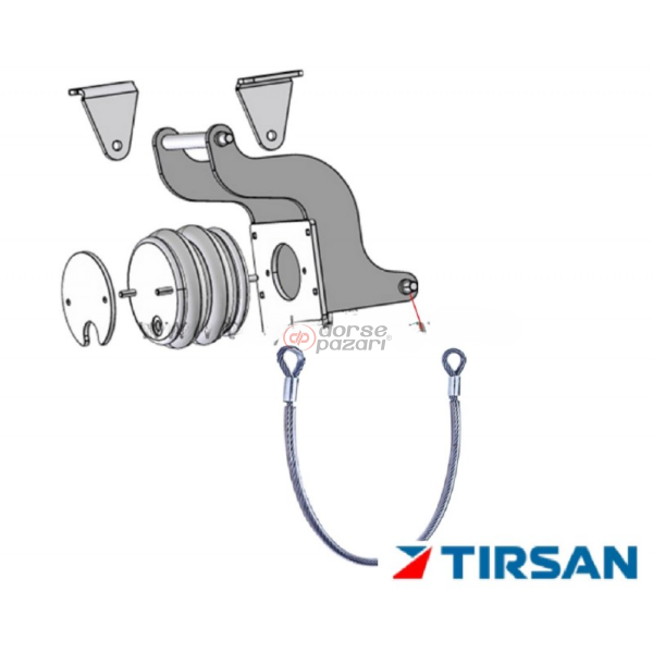 TIRSAN DİNGİL KALDIRMA HALAT 850 MM HT 00034