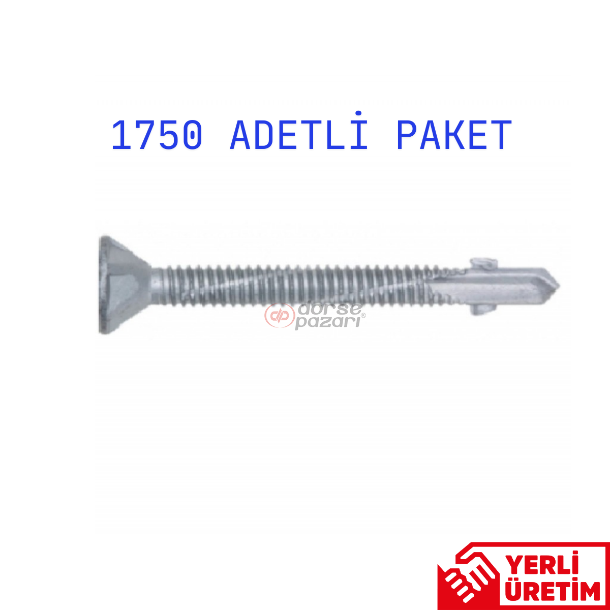 KONTEYNER TABAN VİDASI HAVŞA BAŞLI 6,3X70 MM 1000 ADET