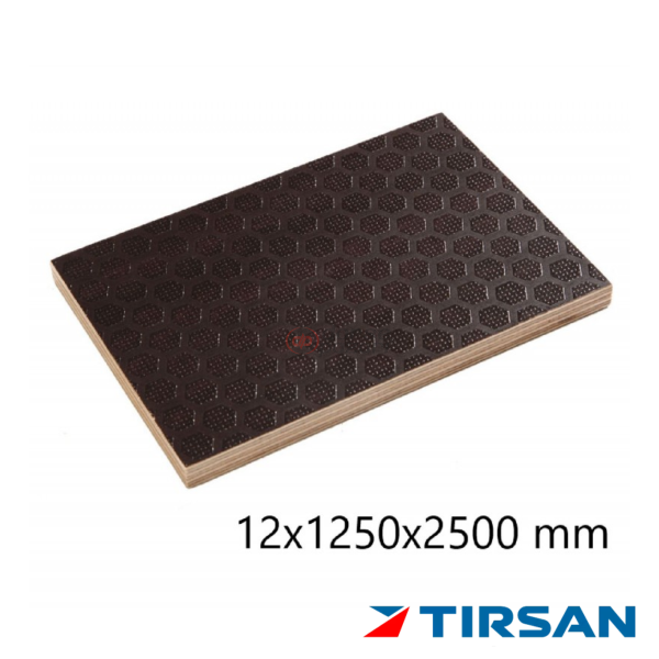 TIRSAN PLYWOOD 12X1250X2500 ANTİ SLİP TD00753