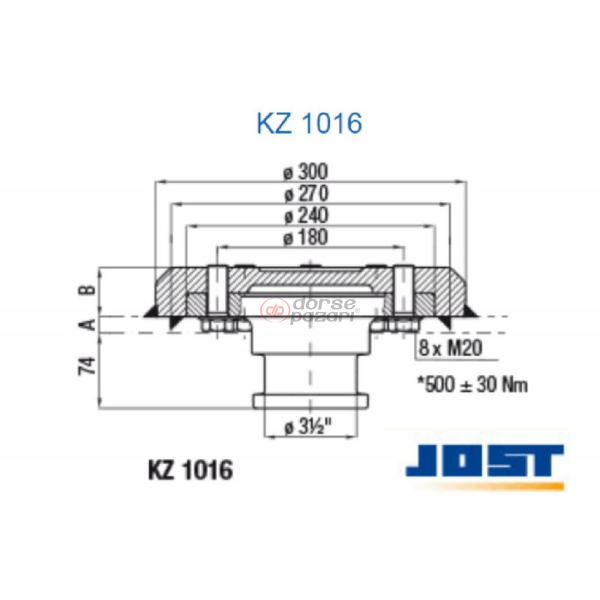 KİNG PİMİ JOST 3,5'' KZ 1410