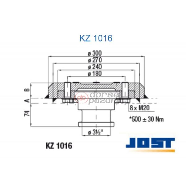 KİNG PİMİ JOST 3,5'' KZ 1016