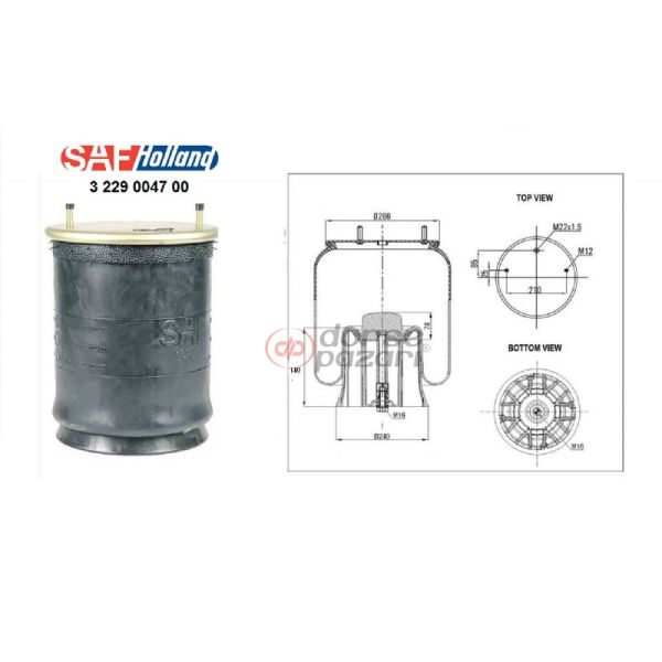 2927 SAF DİNGİL SÜSPANSİYON KÖRÜK 03229004700