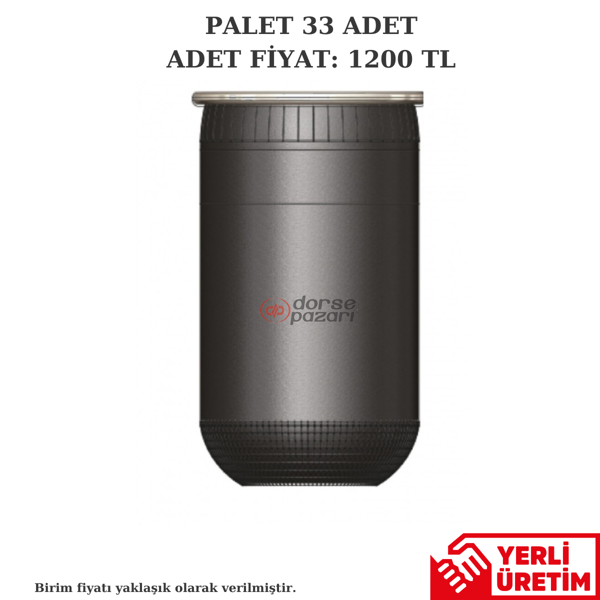 813 BPW TİPİ SÜSPANSİYON DORSE KÖRÜK LASTİK E 10.813.S. 33 Adet