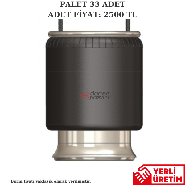 4022 SAF TİPİ SÜSPANSİYON DORSE KÖRÜK KOMPLE METALLİ E10.4022.C02 33 ADET