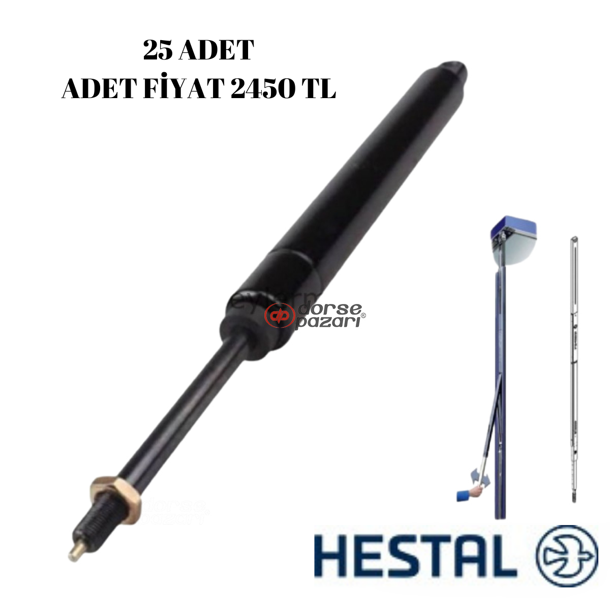 HESTAL 770 LİFTMASTER AMORTİSÖRÜ 25 ADET
