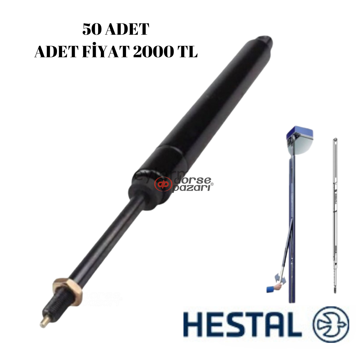 HESTAL 770 LİFTMASTER AMORTİSÖRÜ 50 ADET