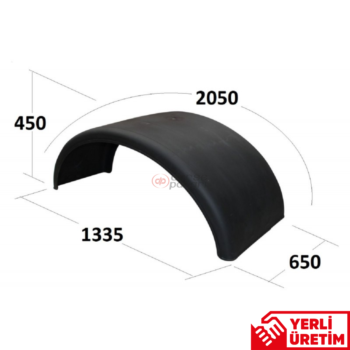 ÇAMURLUK ÇİFT TEKER 65X205-TR90.9016
