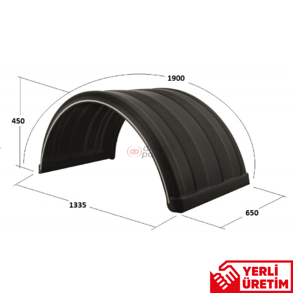 ÇAMURLUK ÇİFT TEKER ŞERİTLİ KANALLI ÇAMURLUK 65X190-TR90.9018