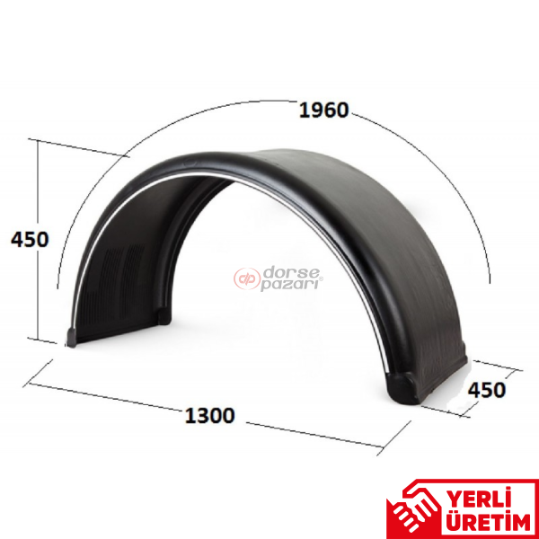 ÇAMURLUK DORSE TEK TEKER ŞERİTLİ 45X196-TR90.9012