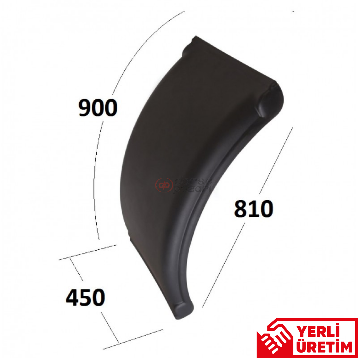 ÇAMURLUK TEK TEKER YARIM 45X90-TR90.9015