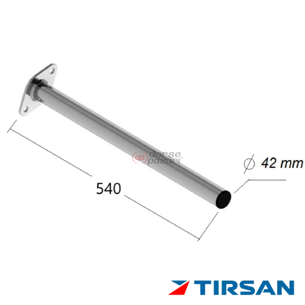 TIRSAN ÇAMURLUK BORUSU 540 MM CA 00073