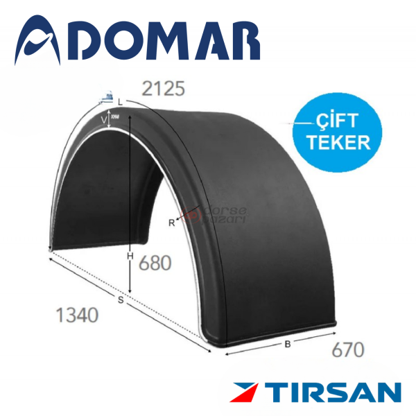 TIRSAN DOMAR ÇAMURLUK YARIM CA 00124