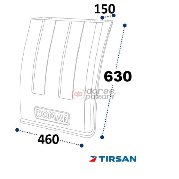 TIRSAN ÇAMURLUK PİLOT TEKER DOMAR YARIM SOL CA 00154