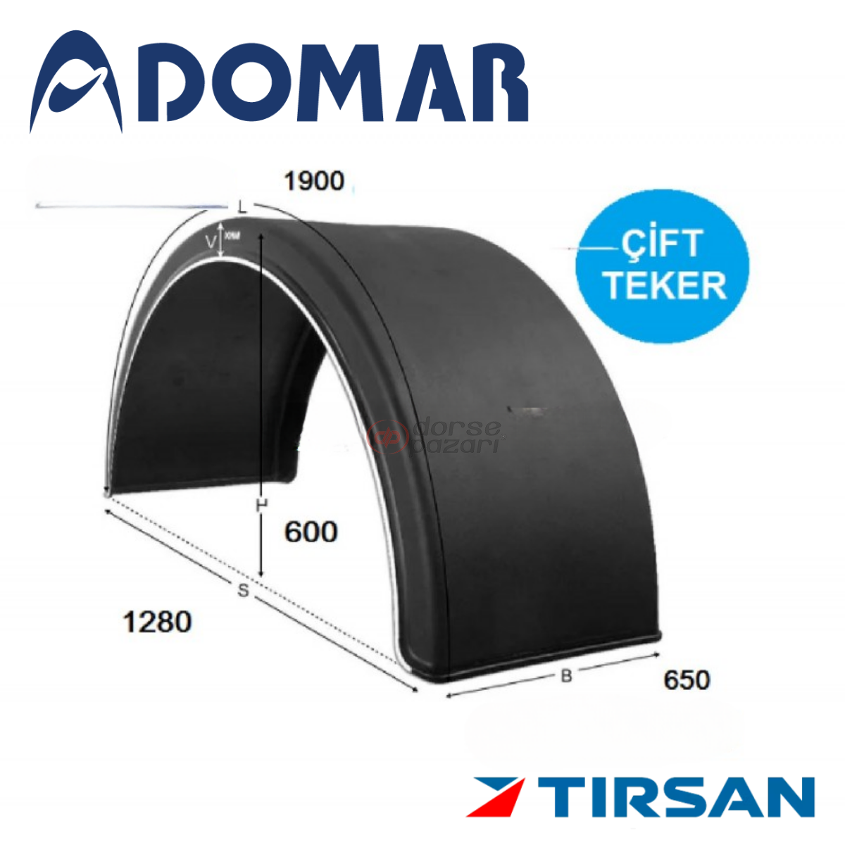 TIRSAN DOMAR DORSE ÇAMURLUK YARIM CA 00094