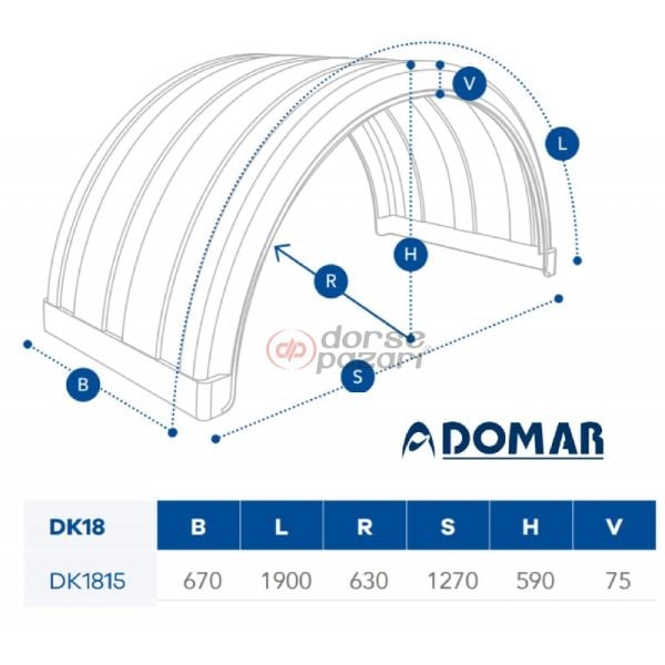 TIRSAN DOMAR DORSE ÇAMURLUK YARIM DK 1685 CA 00269